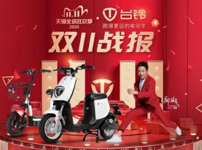 <b>环比增长314%，台铃双11简易款品类单品销售第一！</b>